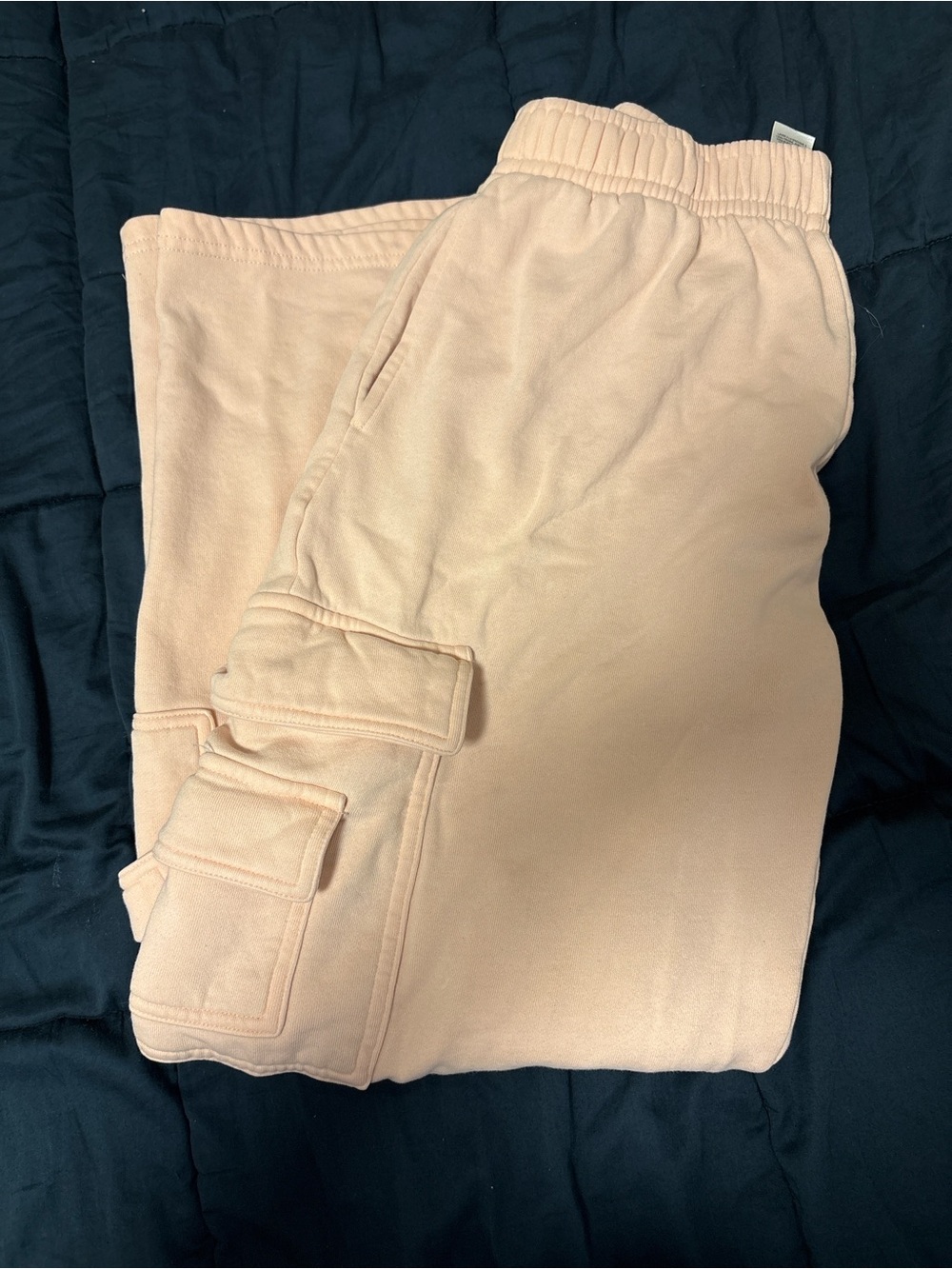 Garage Wide Leg Cargo Jumpsuit - Blush